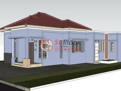 House 9x14m code 562 - Sketchup 3D model 3D model 3D model