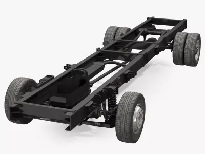 Truck Chassis 2x4 3D model