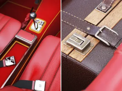 Mercedes Benz 280sl Pagoda Rigged Vray 3D model