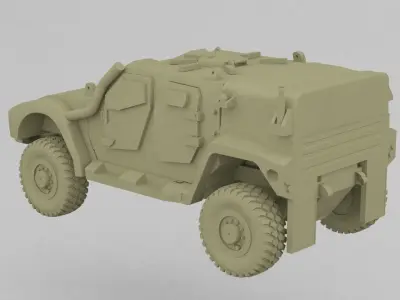 Hawkei military vehicle 3D print model