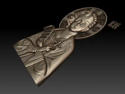 Christ Emmanuel 3d model for CNC 3D model