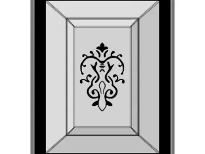 Decorative Wood Panel 2 3D model