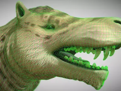Andrewsarchus mongoliensis  Low-poly 3D model