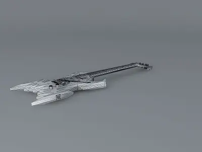 The Shocker guitar Free 3D model