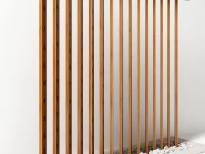 Board wall fundament pebble 3D model