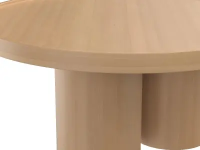 Delta Round Coffee Table 3D model