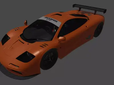 1995 mclaren f1 gtr Low-poly 3D model
