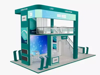 10x5 m double decore  3D model