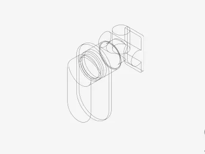 Wall Mixer Tap - Luxury - Chip Low-poly 3D model