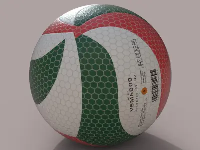 Japanese volleyball Molten Free 3D model