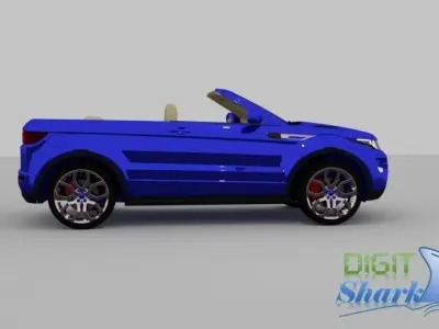 Convertible Rangerover Evoque concept - Detailed Exterior 3D model