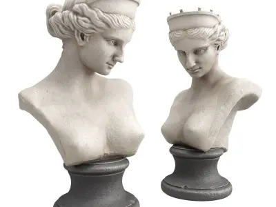 Venus de Capua bust sculpture 3D model