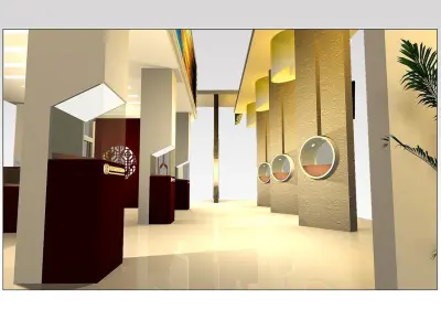 Showroom - Area - 15X9-3DMAX2009-037 3D model