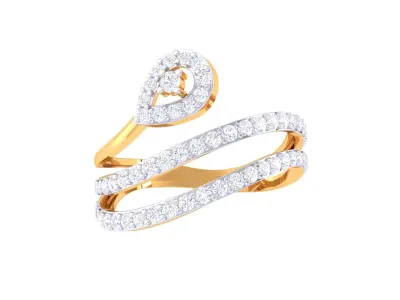 Diamond Ring  3D print model buy