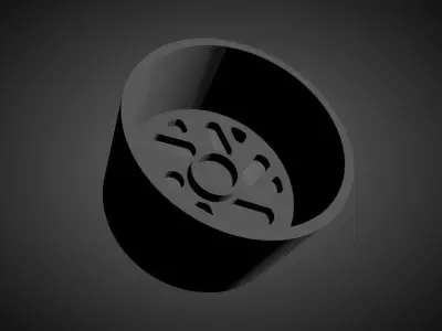 Forgiato Indierto scalable and Printable rim 3D print model