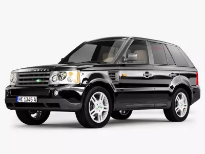 Range Rover SUV Low-poly 3D model