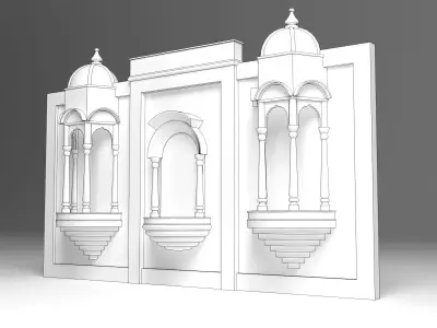 Indian Wedding Stage 3D model