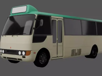 Mitsubishi Fuso Rosa Hong Kong Bus Low Roof 3D model
