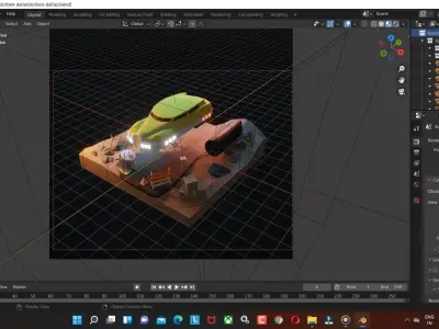 Korben Dallas low poly  car games ready 3D model