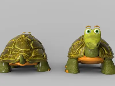 Tortuga - Turtle Low-poly 3D model