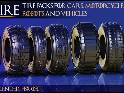 Tire-50 Tire-Car Tire-Vehicle -Transportation-Automotive-Vol 01 3D model
