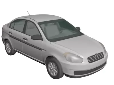 accent hyundai 2006 - 2011 3D model