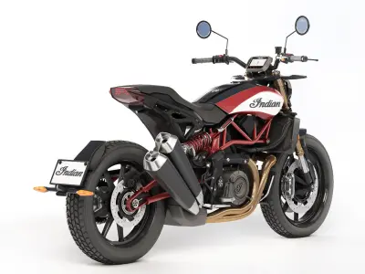 Indian FTR 1200 S 2019 3D model