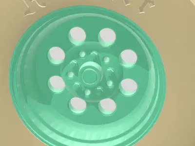 WELD DRAGLITE WHEEL AND HOOSIER SLICK TIRE FOR SCALE AUTOS 3D print model