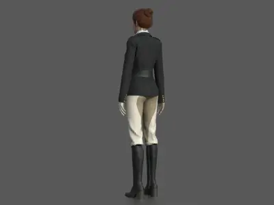 EQUESTRIAN WOMAN 3D model