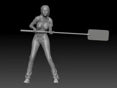 SEXY GIRL F1 PIT STOP 4 3D print model