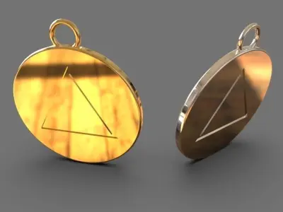 Fire Element Charm Fire Symbol 3D print model