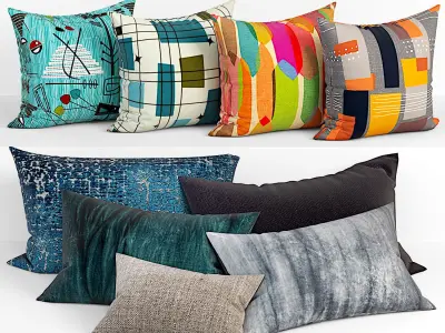 50 Decorative set pillow 450-499 3D model