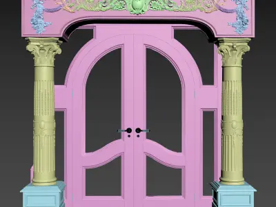 Classic Door Royal 4 3D model