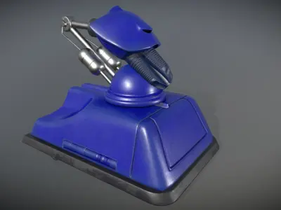 Maintenance Robot Skutter Low-poly 3D model
