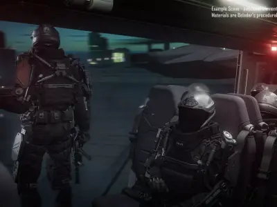 Futuristic Dropship Helicopter 3D model