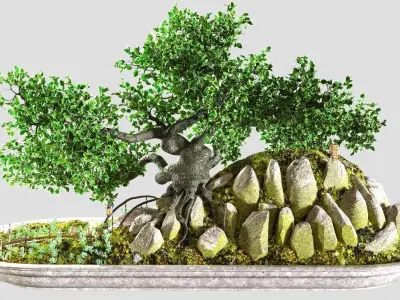 bonsai style hobbit 3D model