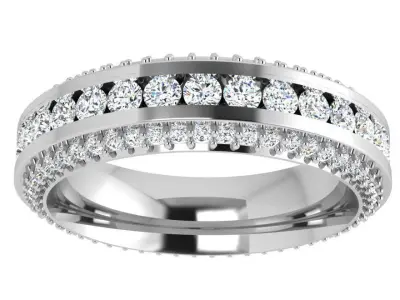 Diamond Channel Setting Band 4405 3D print model
