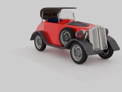 Antique Car 3D model 3