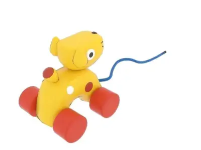 Oiiotoys Dog Pull Toy Low-poly 3D model