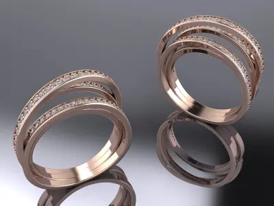 Jewelry Ring Gold 3D print model