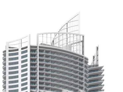  Beirut Four Seasons Hotel and Resort Towers 3D model