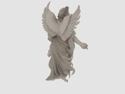 Stone Angel Sculpture 3D model