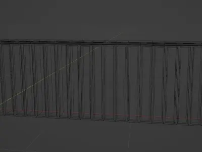 Wall Partition for your interior Low poly 17 3D model
