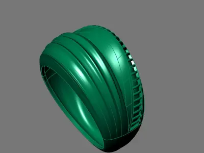 Women Ring Plain Ring Ready STL 3DM Models Womens Rings 3D print model 36