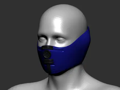 gas mask sculpt 3D model