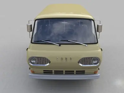 ECONOLINE E100 SHORT VAN 1962 3D model