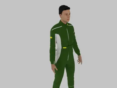 Race Driver Low-poly 3D model order