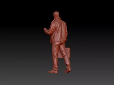 Beard man 3D print model
