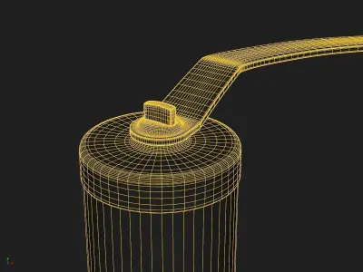 Coffee Grinder Brushed Metal 3D model