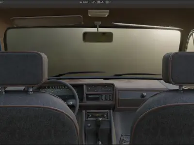 Fia-T 124 Low-poly 3D model